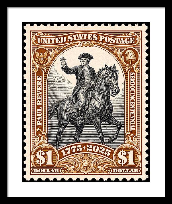Paul Revere $1 1 - Framed Print