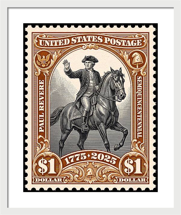 Paul Revere $1 1 - Framed Print