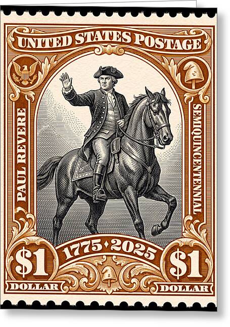 Paul Revere $1 1 - Greeting Card