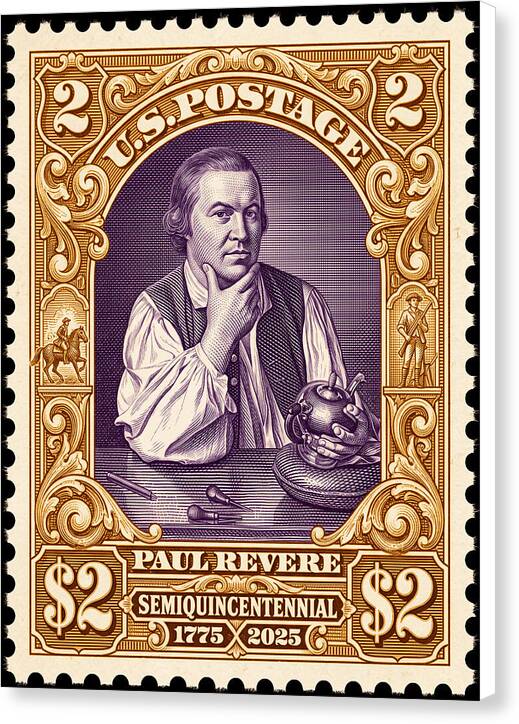 Paul Revere $2 1 - Canvas Print