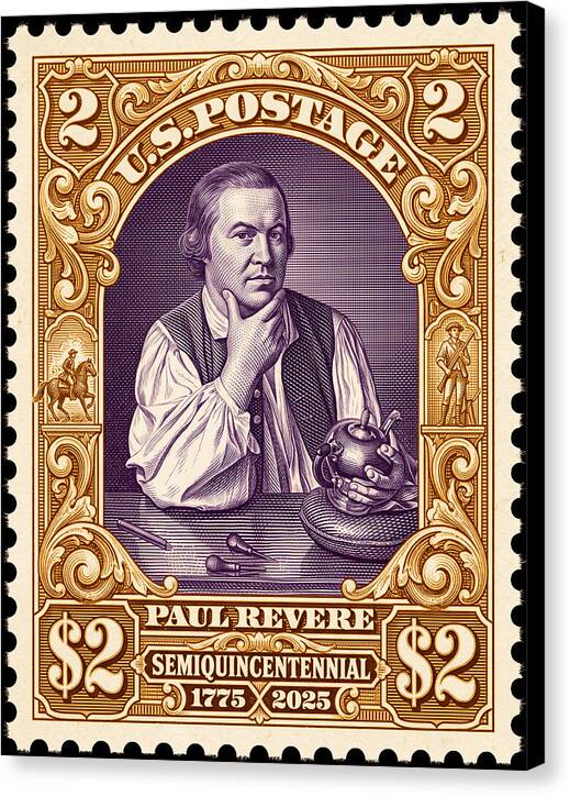 Paul Revere $2 1 - Canvas Print