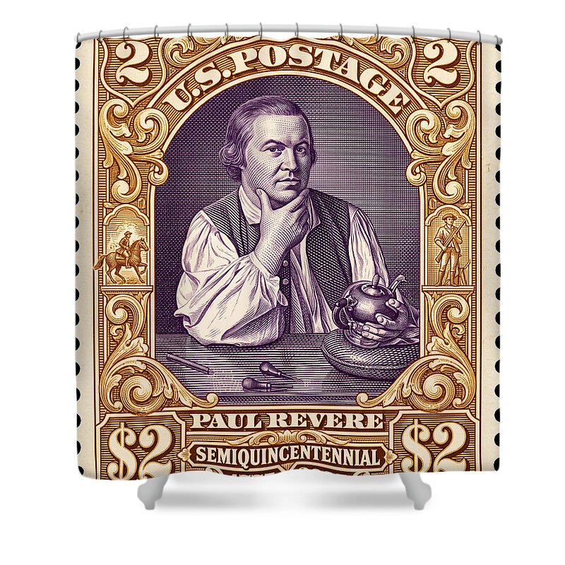 Paul Revere $2 1 - Shower Curtain