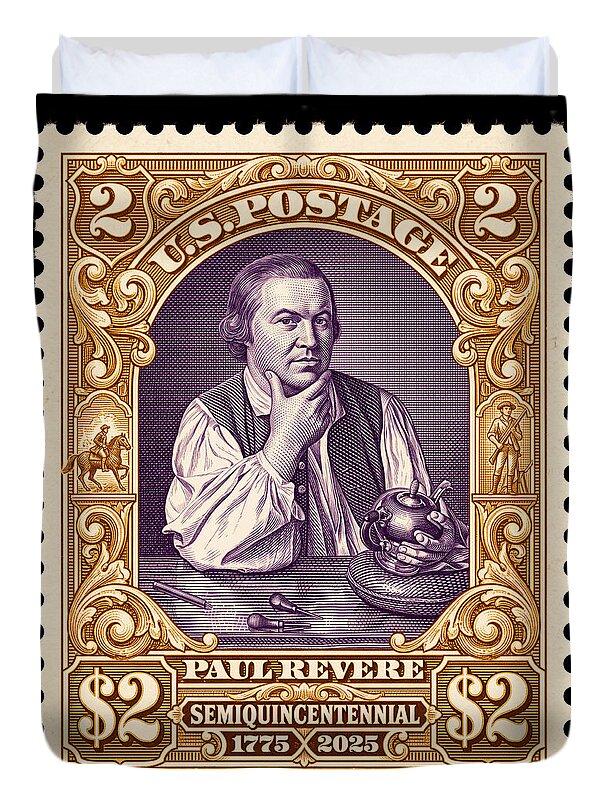 Paul Revere $2 1 - Duvet Cover