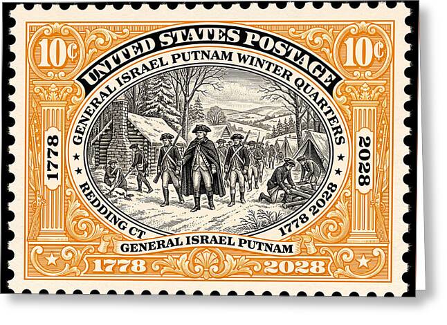 Putnam at Redding 10c 1 - Greeting Card