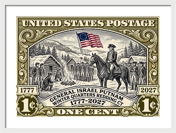 Putnam at Redding 1c 1 - Framed Print