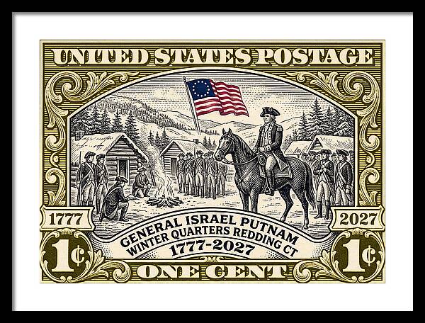 Putnam at Redding 1c 1 - Framed Print
