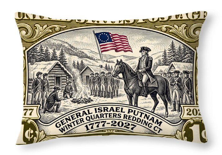Putnam at Redding 1c 1 - Throw Pillow