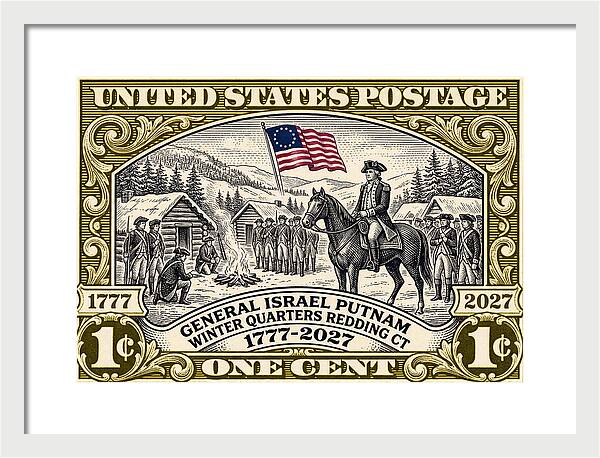 Putnam at Redding 1c 1 - Framed Print
