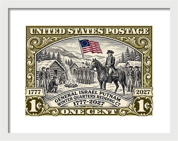 Putnam at Redding 1c 1 - Framed Print