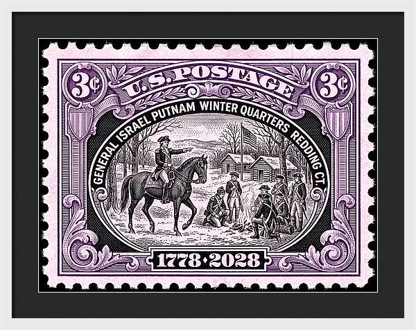 Putnam at Redding 3c 1 - Framed Print