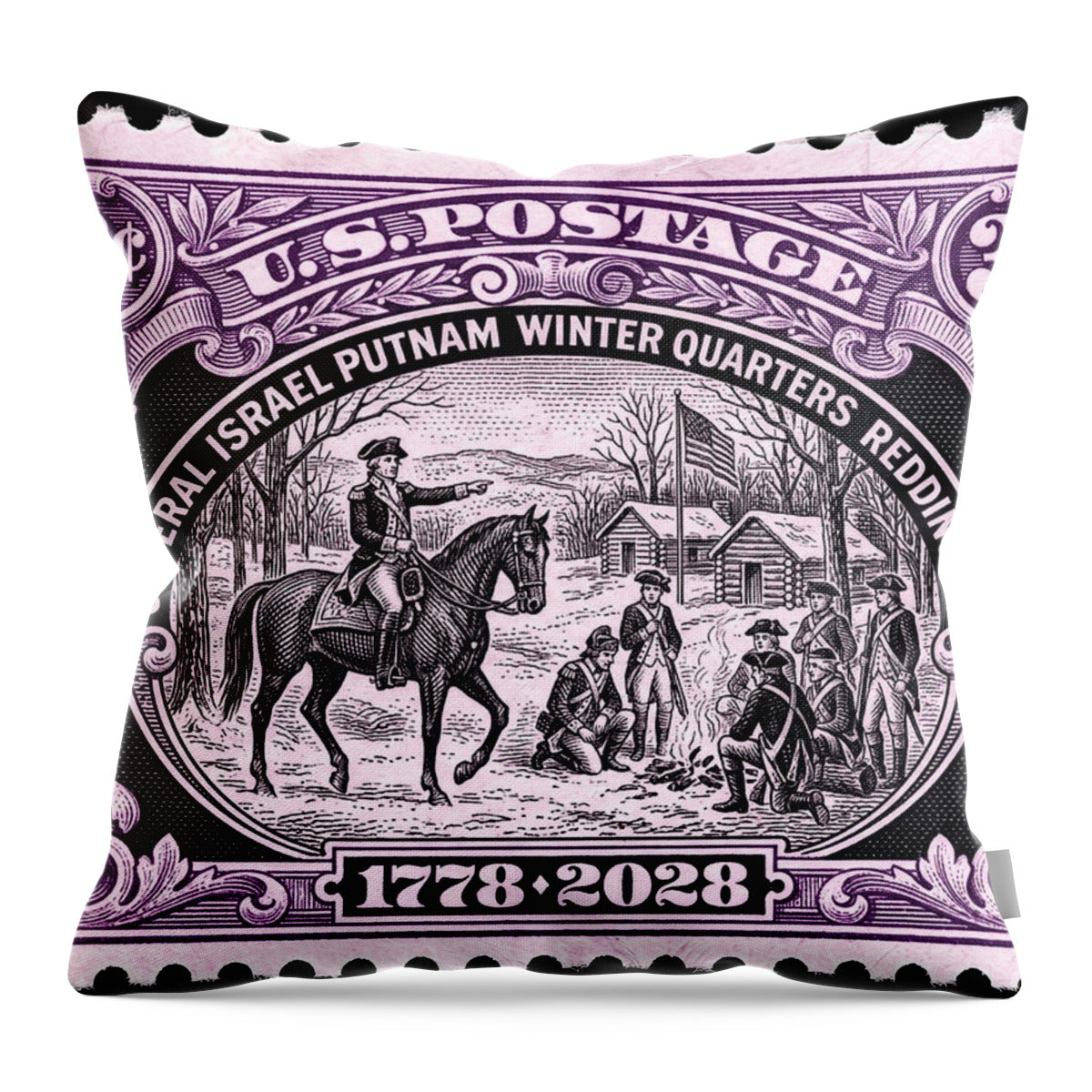 Putnam at Redding 3c 1 - Throw Pillow