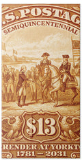Surrender at Yorktown $13 1 - Beach Towel