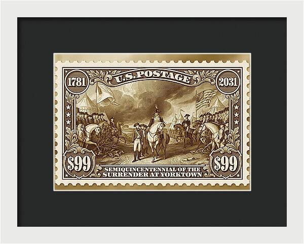 Surrender at Yorktown $99 1 - Framed Print