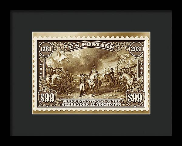 Surrender at Yorktown $99 1 - Framed Print