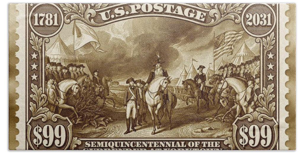 Surrender at Yorktown $99 1 - Bath Towel