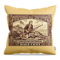 Tryon Danbury Raid 1/2c 1 - Throw Pillow