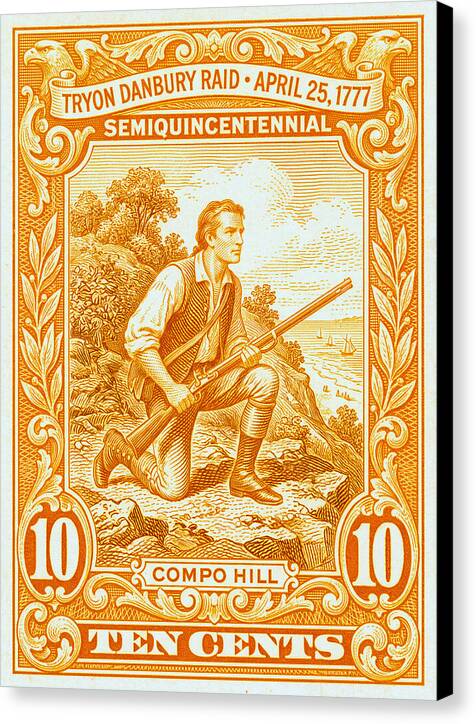 Tryon Danbury Raid 10c 1 - Canvas Print