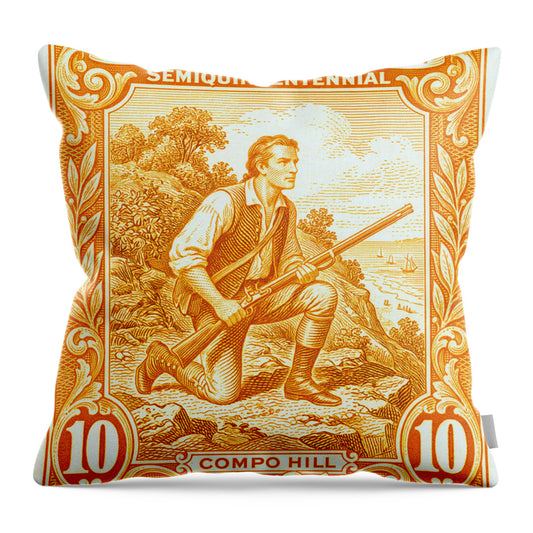Tryon Danbury Raid 10c 1 - Throw Pillow
