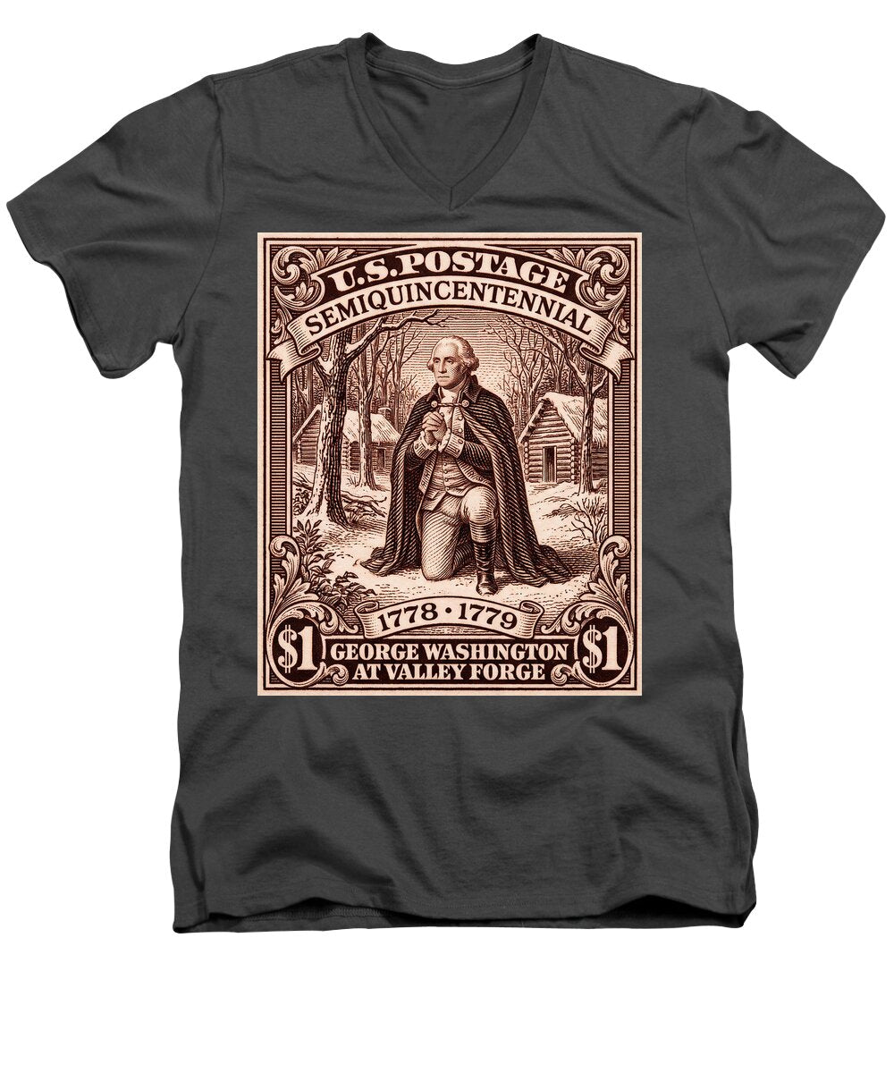 Valley Forge $1 2 - Men's V-Neck T-Shirt