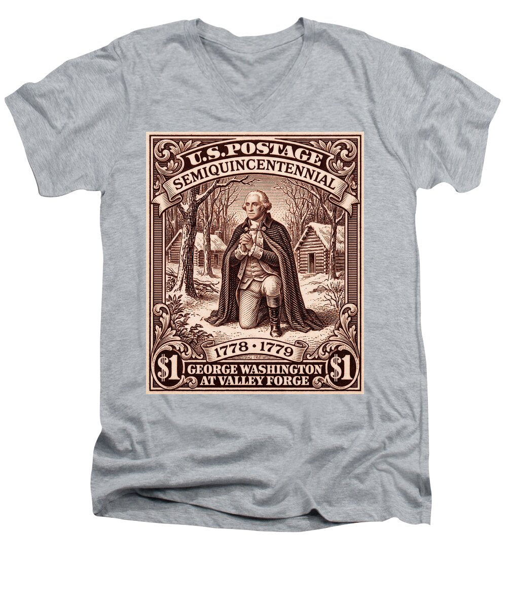 Valley Forge $1 2 - Men's V-Neck T-Shirt