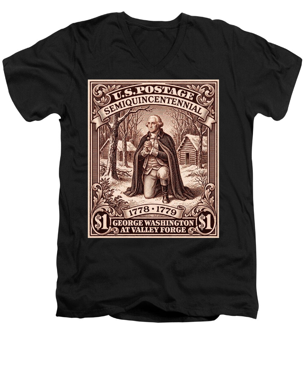 Valley Forge $1 2 - Men's V-Neck T-Shirt