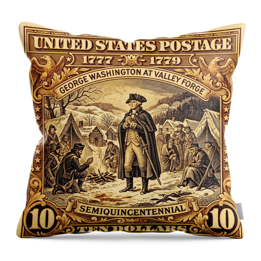 Valley Forge $10 1 - Throw Pillow