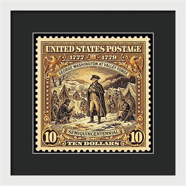 Valley Forge $10 1 - Framed Print