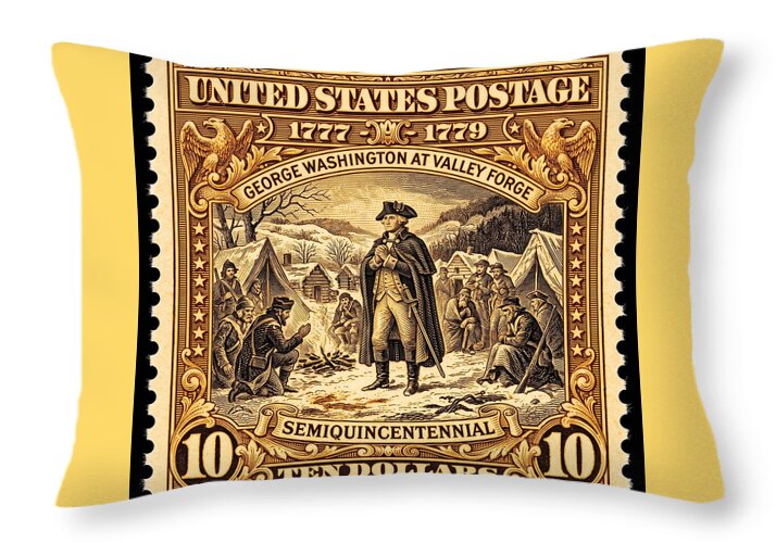 Valley Forge $10 2 1 - Throw Pillow