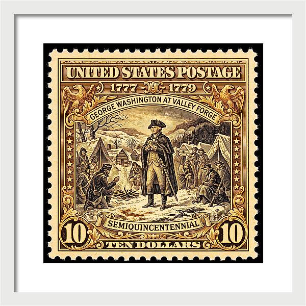 Valley Forge $10 1 - Framed Print