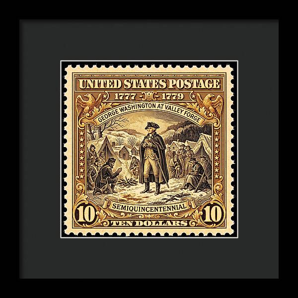 Valley Forge $10 1 - Framed Print