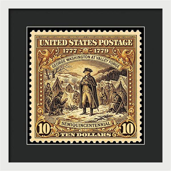 Valley Forge $10 1 - Framed Print
