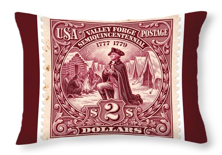 Valley Forge $2 1 - Throw Pillow