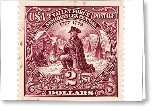 Valley Forge $2 1 - Greeting Card