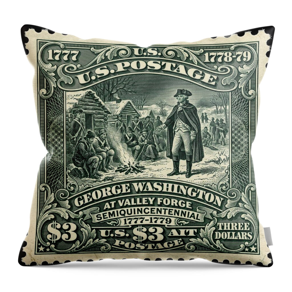 Valley Forge $3 1 - Throw Pillow
