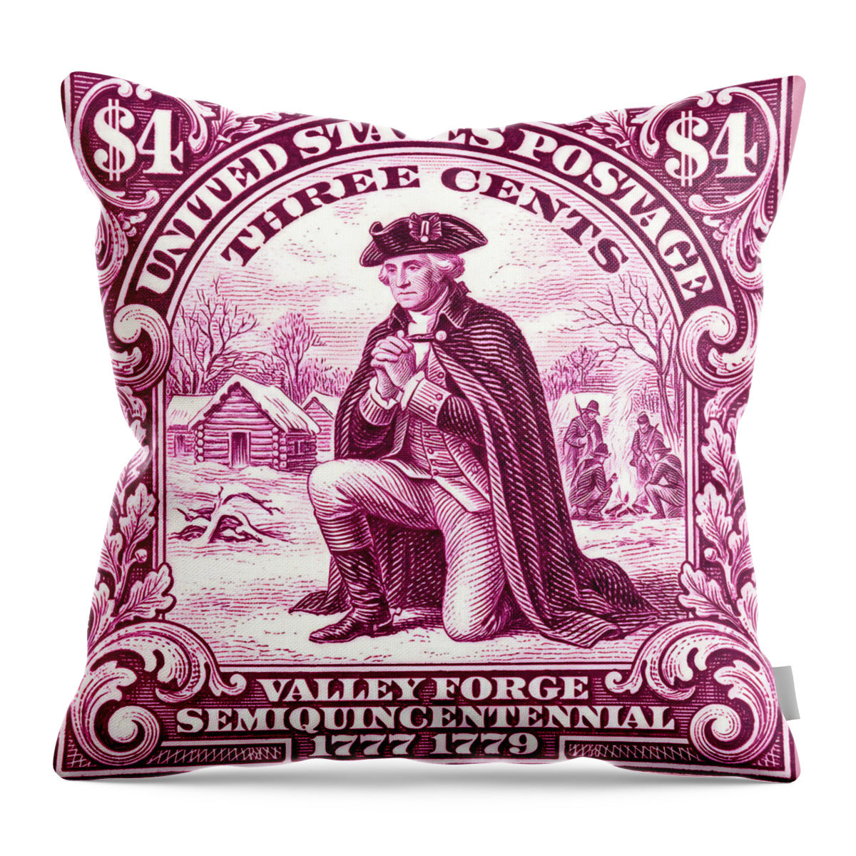 Valley Forge $4 1 - Throw Pillow
