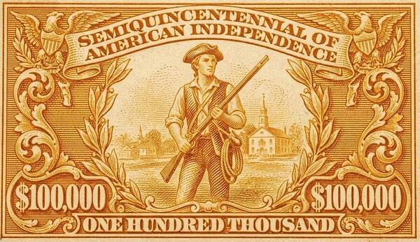 American Independence $100,000 2 - Art Print