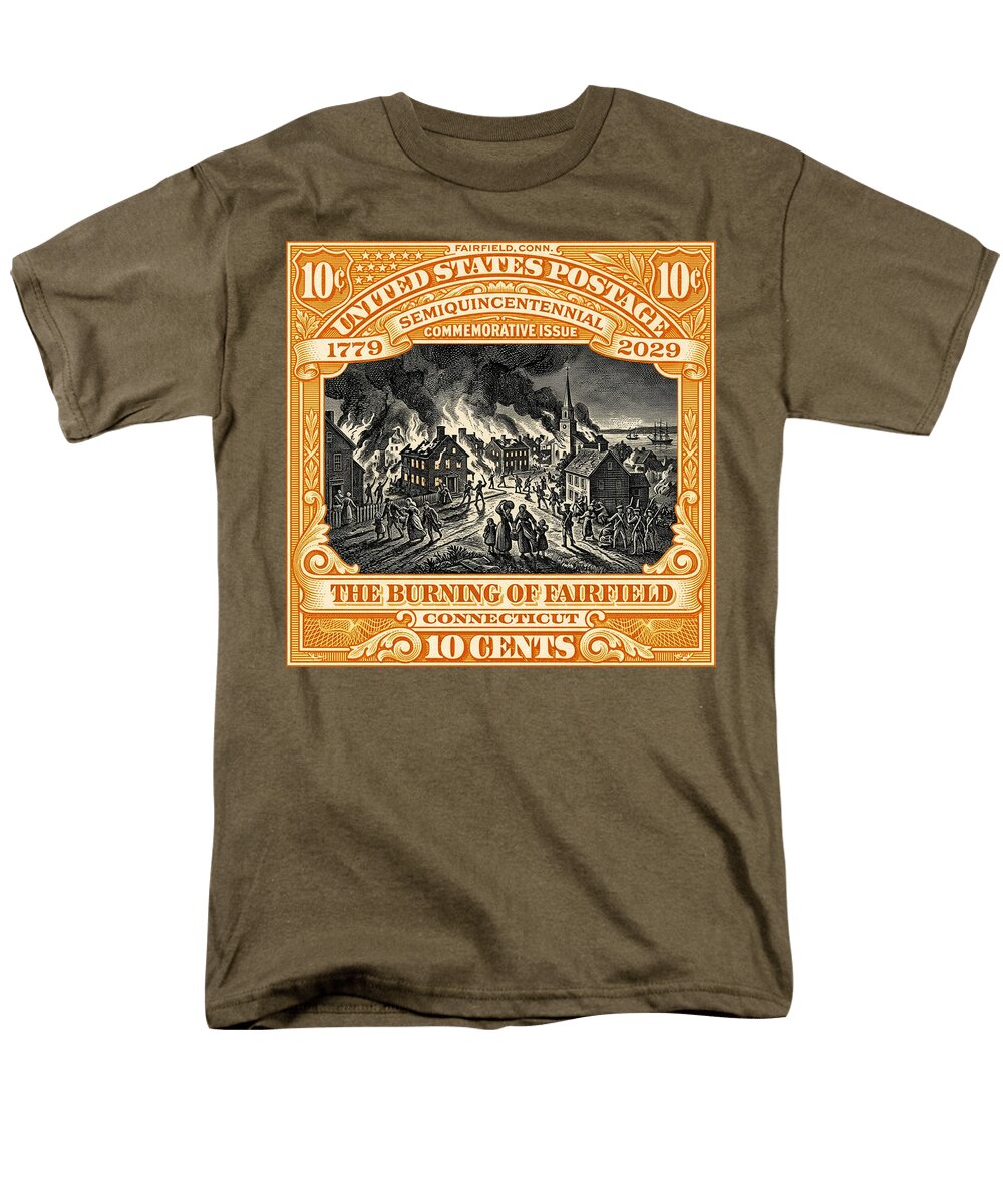 Burning of Fairfield 10c 1 - Men's T-Shirt  (Regular Fit)