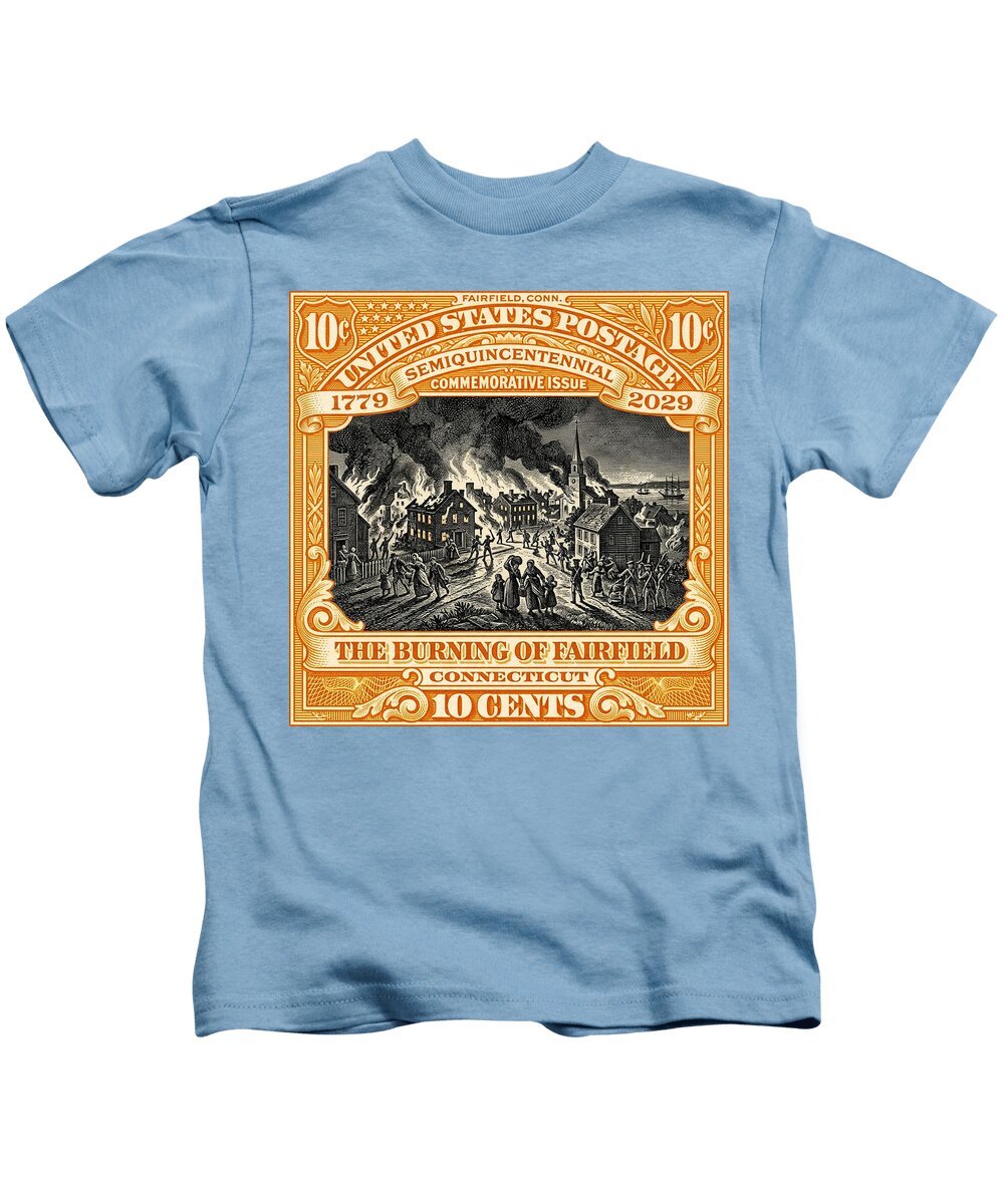 Burning of Fairfield 10c 1 - Kids T-Shirt