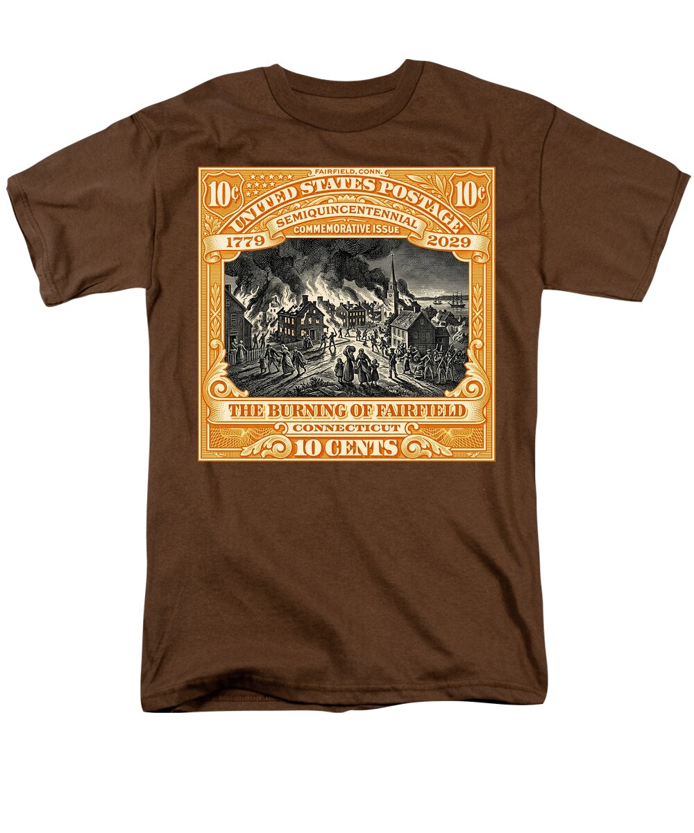 Burning of Fairfield 10c 1 - Men's T-Shirt  (Regular Fit)