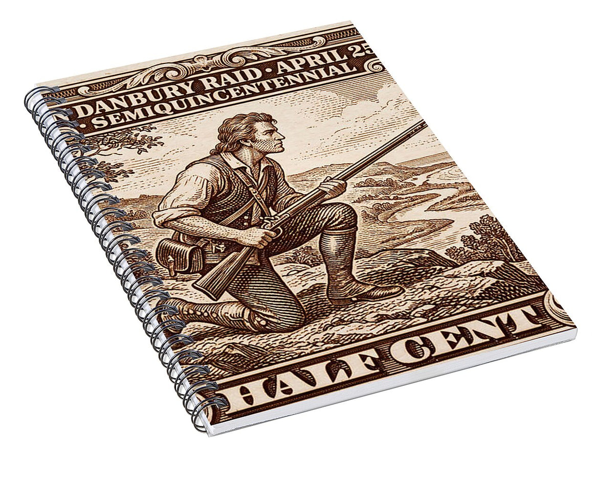 Tryon Danbury Raid 1/2c 2 - Spiral Notebook