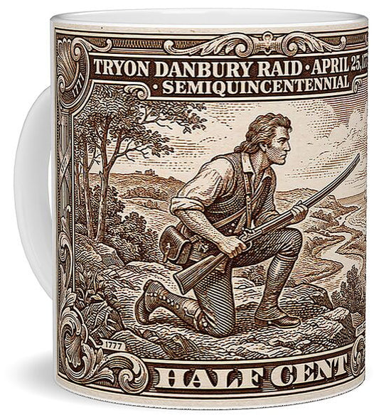 Tryon Danbury Raid 1/2c 2 - Mug