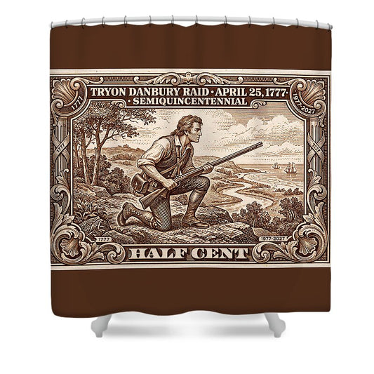 Tryon Danbury Raid 1/2c 2 - Shower Curtain