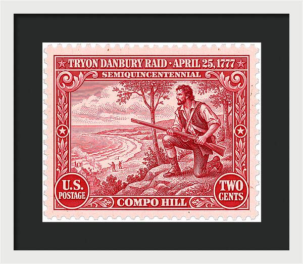 Tryon Danbury Raid 2c 2 - Framed Print