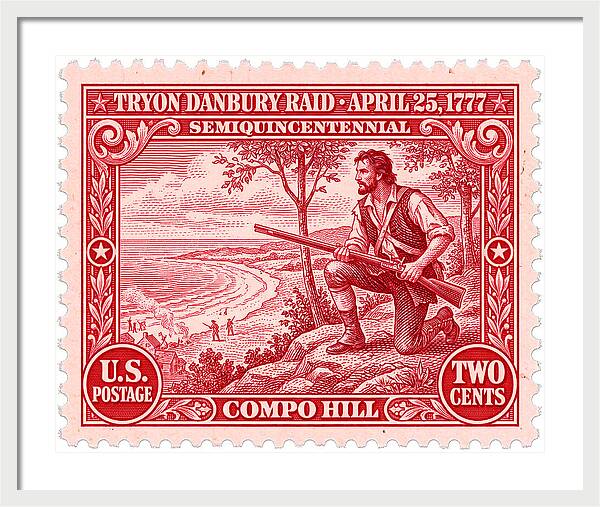Tryon Danbury Raid 2c 2 - Framed Print