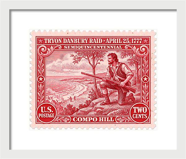 Tryon Danbury Raid 2c 2 - Framed Print