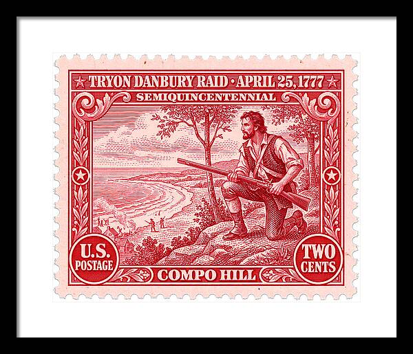 Tryon Danbury Raid 2c 2 - Framed Print