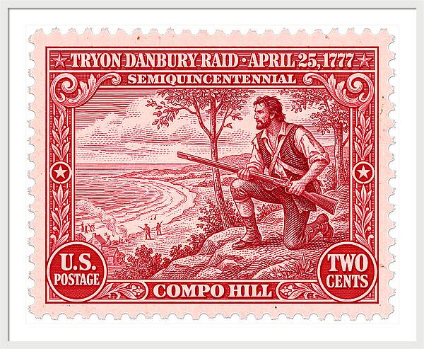 Tryon Danbury Raid 2c 2 - Framed Print