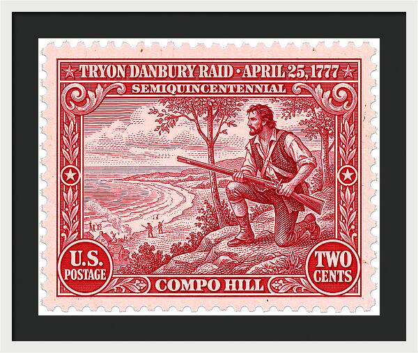 Tryon Danbury Raid 2c 2 - Framed Print