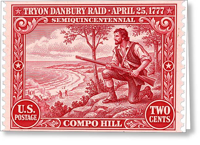 Tryon Danbury Raid 2c 2 - Greeting Card