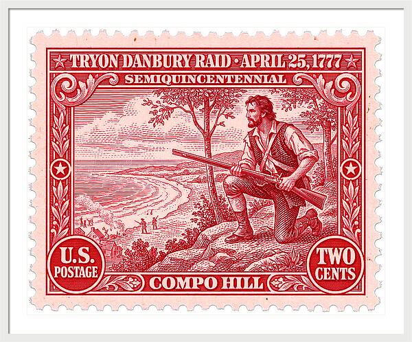 Tryon Danbury Raid 2c 2 - Framed Print